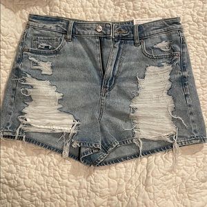 American eagle mom jean shorts